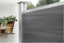 Vorschaubild OSMO Sichtblende Multi-Fence Co-Extrusion Grundelement Aluminium 180x178 cm