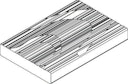 Vorschaubild Handmuster OSMO Terrassendiele Thermo-Fichte 25 x 140 mm gebürstet SenoFix