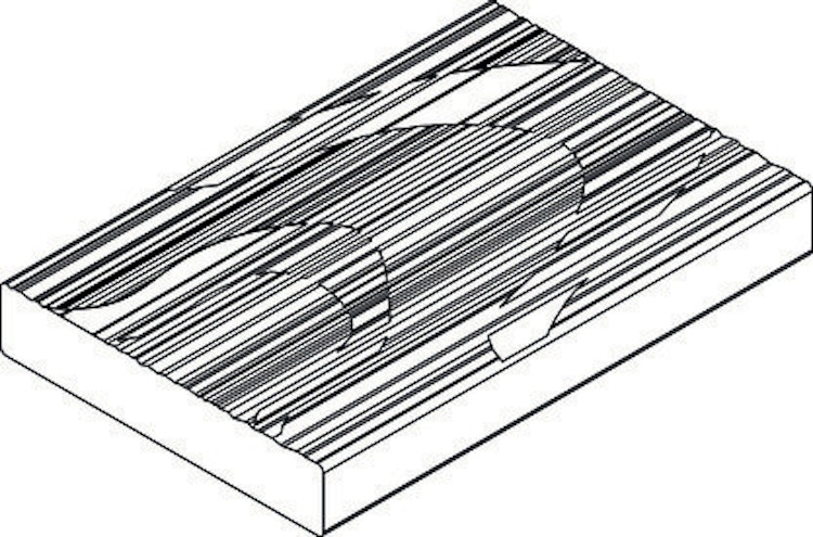 Handmuster OSMO Terrassendiele Thermo-Fichte 25 x 140 mm gebürstet SenoFix