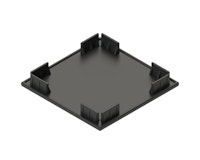 Osmo Aufsteckkappe für Alupfosten 94 x 94 mm, schwarzZubehörbild