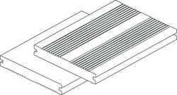 Handmuster OSMO Terrassendiele Multi-D braun Voll 20 x 140 mm  französisch oder glatt