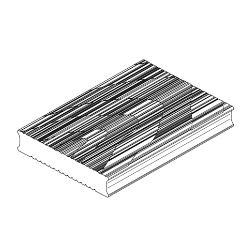 OSMO Terrassendiele Thermoholz Kiefer gebürstet/geriffelt - für SenoFix 25 x 140 mm