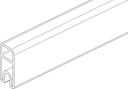 Vorschaubild OSMO ALU-Fence/Multi-Fence Abschlussprofil 184 x 1,9 x 4,1 cm