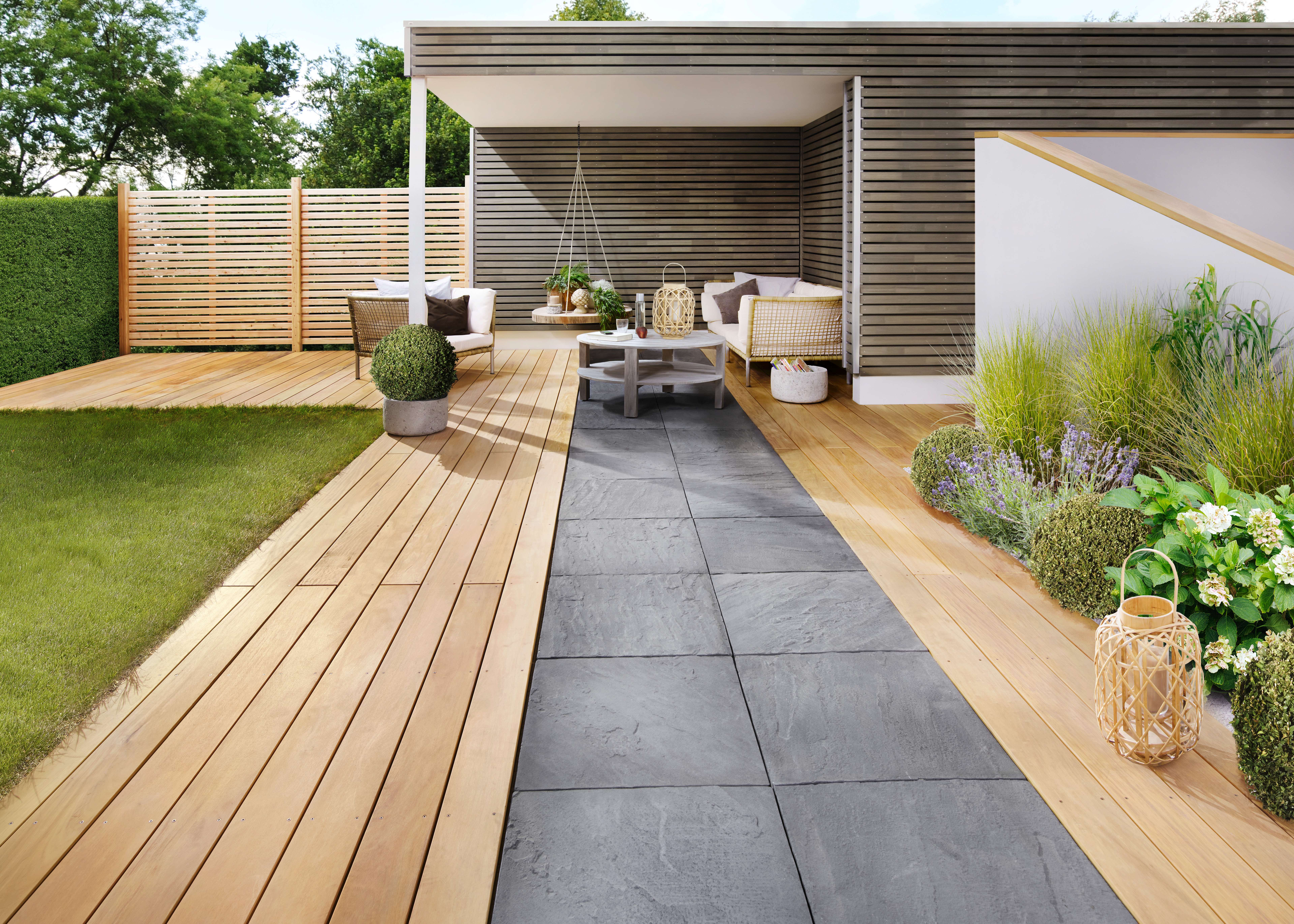 OSMO Terrassendiele Garapa genutet KD