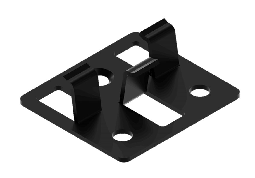 OSMO Befestigungsclip Neo-Deck 21 mm, schwarz (200 Stück)