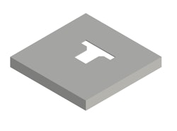 Osmo Pfostenanker-Abdeckung Typ D zum Aufdübeln, Silber