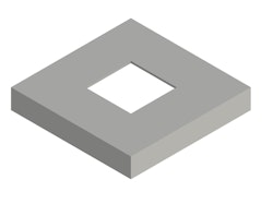 Osmo Pfostenanker-Abdeckung Typ B zum Einbetonieren, Silber