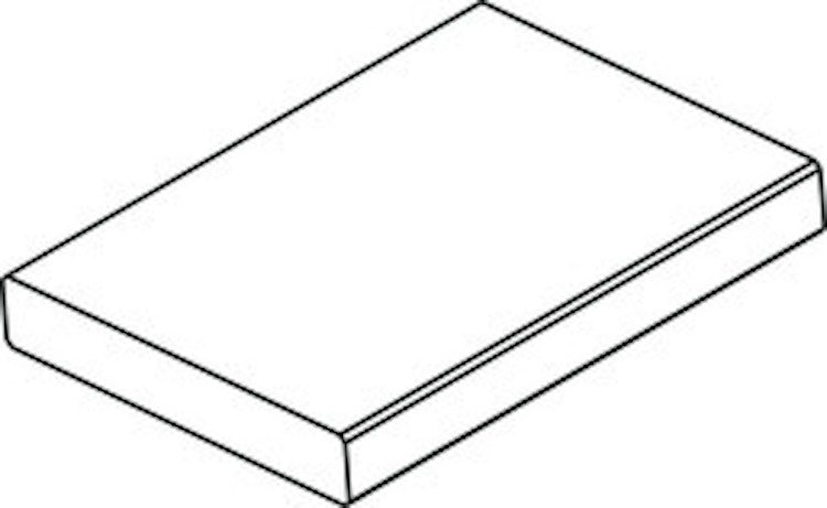 Handmuster OSMO Terrassendiele Douglasie grau 27 x 143 mm Beidseitig glatt