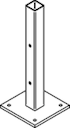 Vorschaubild OSMO Pfostenanker für Aluminiumpfosten Typ B/C/E