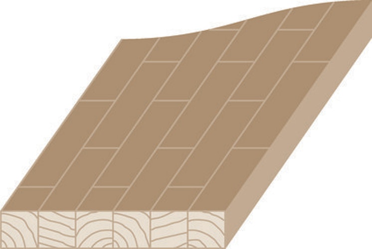 OSMO Hobby Leimholz Buche mit keilgezinkten Lamellen