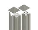 Vorschaubild OSMO 2er-Set-Aluminiumpfosten Typ B - inkl. Pfostenkappe und 4 Abdeckleisten