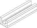 Vorschaubild OSMO Profil Verto Startprofil  Anthrazit 180cm Alu Anthrazit