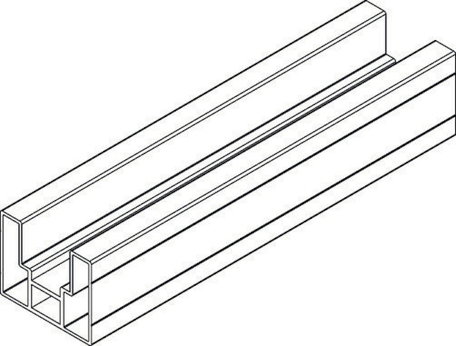 OSMO Profil Verto Startprofil  Anthrazit 180cm Alu Anthrazit
