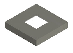 Osmo Pfostenanker-Abdeckung Typ B zum Einbetonieren, Grau