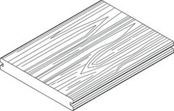 Handmuster OSMO MULTI-DECK Terrassendiele Vollprofil Vintage Braun 20 x 145 mm