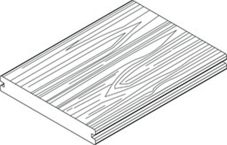 Handmuster OSMO MULTI-DECK Terrassendiele Vollprofil Vintage Braun 20 x 145 mm