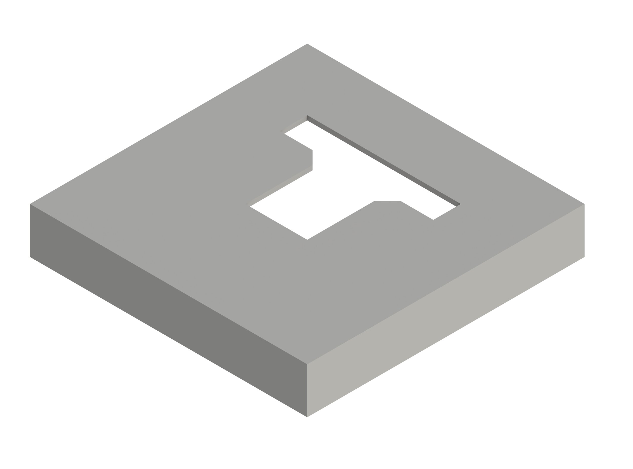 Osmo Pfostenanker-Abdeckung Typ D zum Einbetonieren, Silber