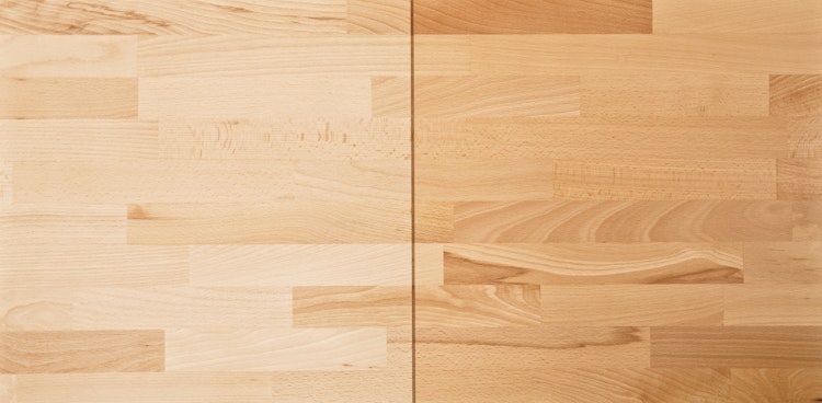OSMO Arbeitsplatte Buche Naturwuchs unbehandelt, scharfkantig 600 x 2500 mm