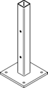 Vorschaubild OSMO Pfostenanker für Aluminiumpfosten Typ B/C/E
