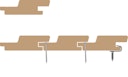 Vorschaubild OSMO Fassade Rautenprofil BLACK STRIPE Nordische Fichte hobelfallend riffelgesägt Patina 905 - 27 x 96 mm VE 4 Stk.