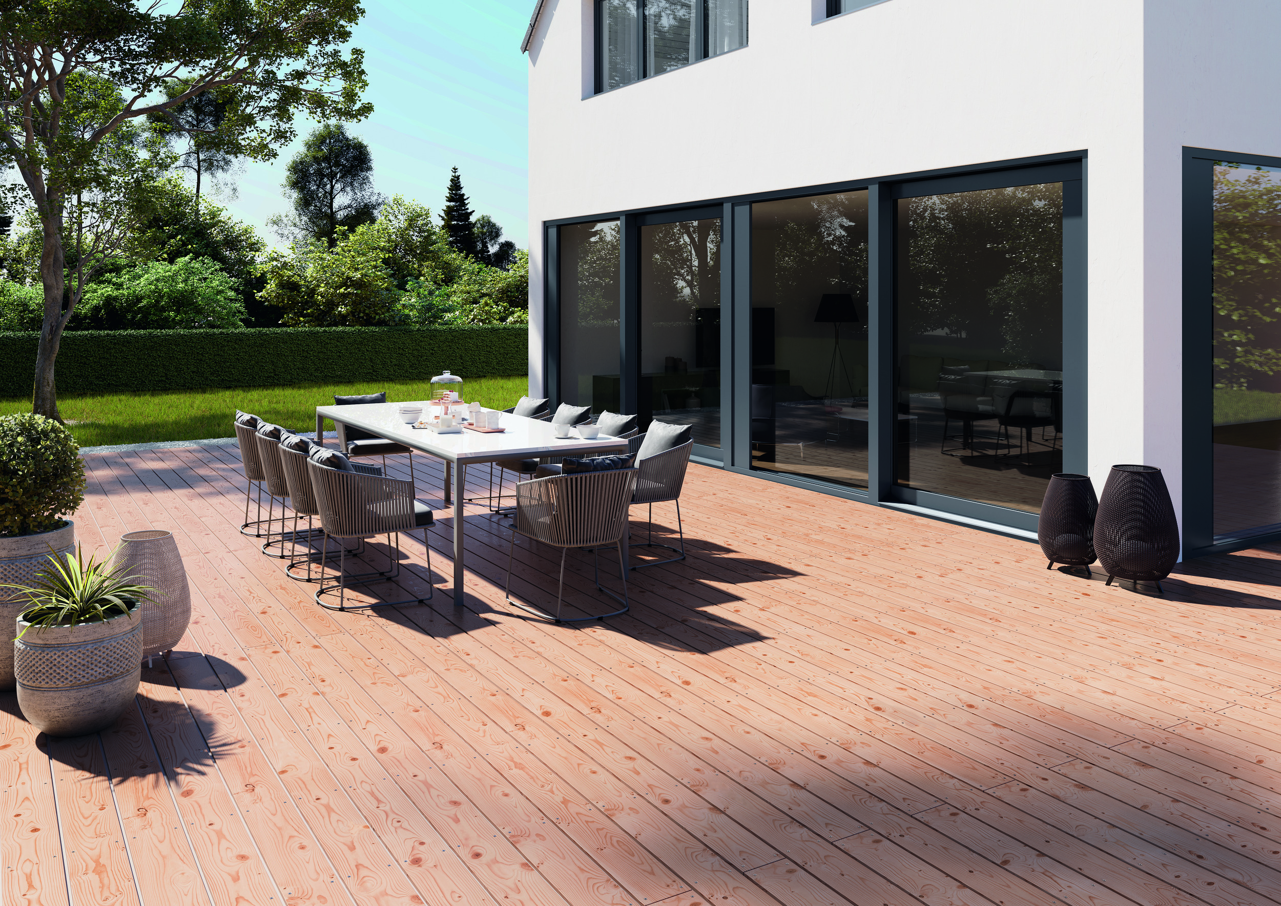 OSMO Terrassendiele Kanadische Douglasie 27 x 143 mm - glatt 
