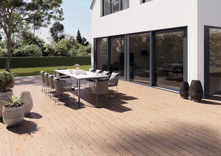 OSMO Terrassendiele Kanadische Douglasie 27 x 143 mm - gebürstet/glatt