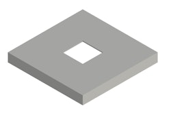 Osmo Pfostenanker-Abdeckung Typ B zum Aufdübeln, Silber