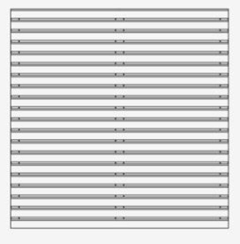 OSMO Sichtblende Rhombus Typ A 1790 x 1790 mm Durchblick 17 mm -Verschiedene Ausführungen